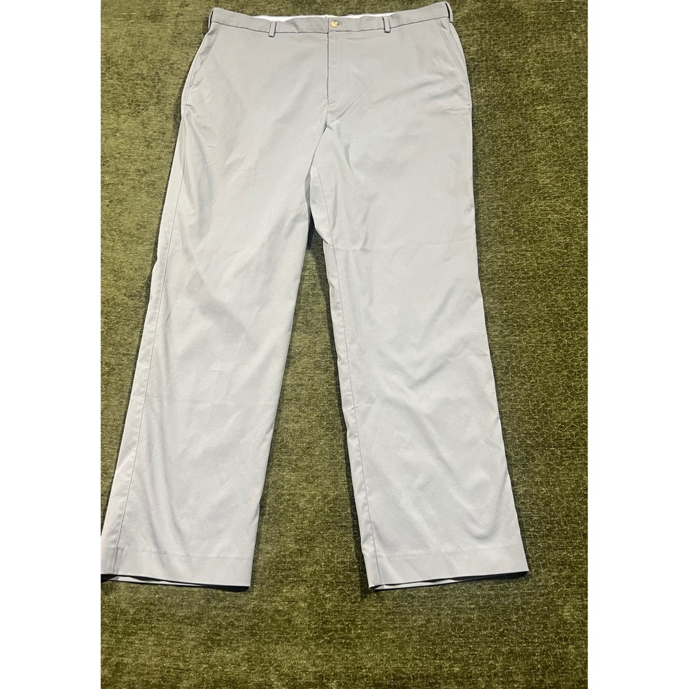 Peter Millar Golf Pants Mens 42L Blue Performance Flat Front ME0EB77FB87